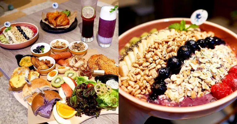 一中超隱密古宅早午餐，巨型早午餐拼盤肉量十足，最高人氣的莓果碗鋪滿各種水果、麥片，兩個人分享都不嫌少，同時還是寵物友善餐廳，店貓超可愛