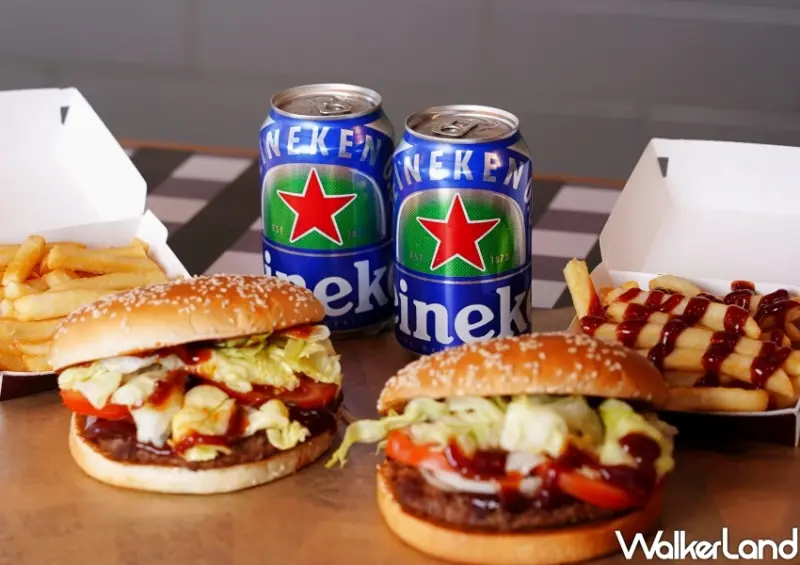 漢堡王X海尼根零酒精牛肉堡 / WalkerLand窩客島整理提供 未經許可不可轉載