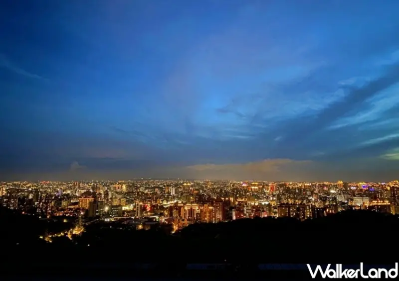 桃園夜景「虎頭山環保公園」 / WalkerLand窩客島整理提供 未經許可不可轉載