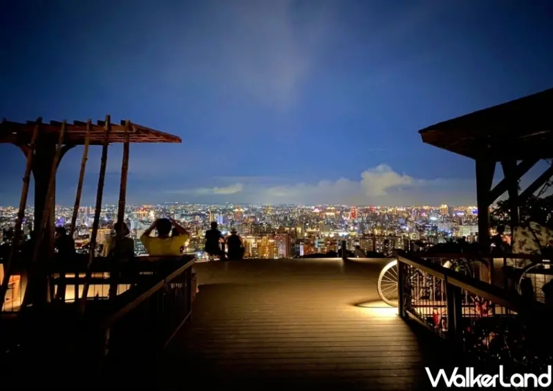 桃園夜景「虎頭山環保公園」 / WalkerLand窩客島整理提供 未經許可不可轉載