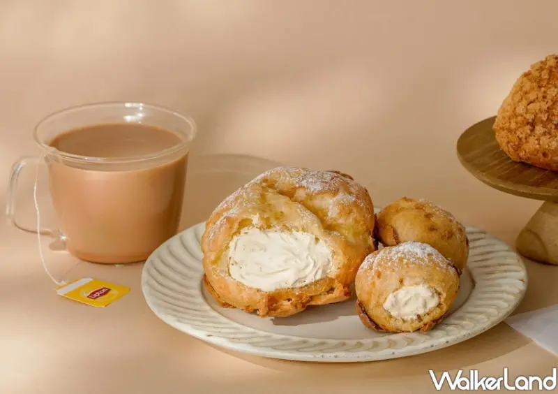 beard papa's「立頓奶茶泡芙」 / WalkerLand窩客島整理提供 未經許可不可轉載