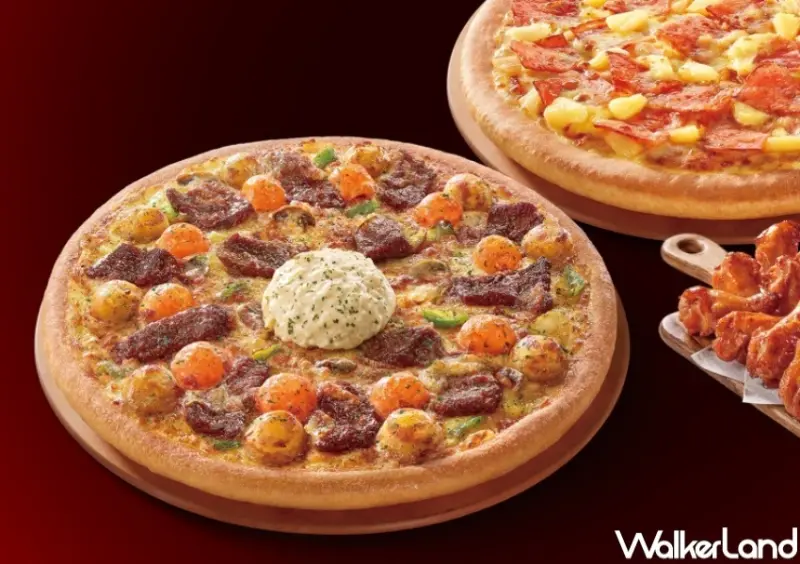 必勝客 月見起司炭燒嫩牛比薩 / WalkerLand窩客島整理提供 未經許可，不得轉載