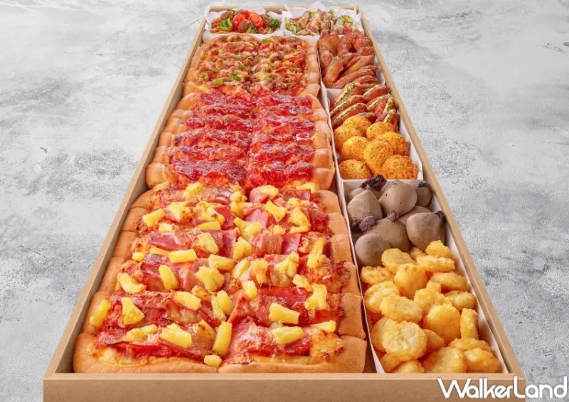 必勝客 一公尺派對巨飽盒 / WalkerLand窩客島整理提供 未經許可，不得轉載