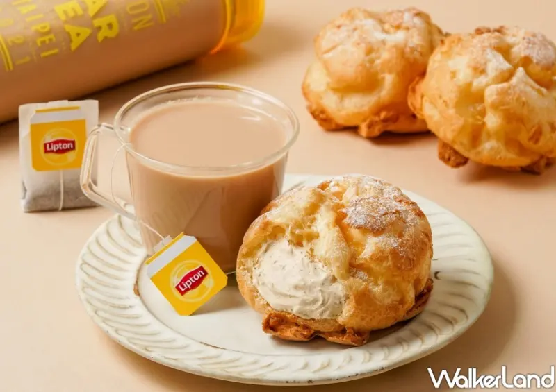 beard papa's「立頓奶茶泡芙」 / WalkerLand窩客島整理提供 未經許可不可轉載