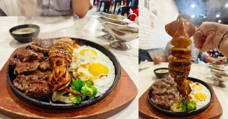 台南平價牛排／魔力牛牛排館／雙拼主食份量十足／安南區美食推薦