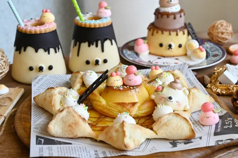 雛菊見｜布丁熊熊超萌登場，聯名80年老店銀波布丁，好吃又好拍，布丁控快收藏！