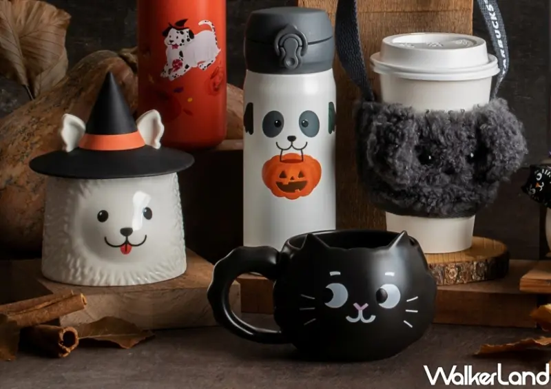 星巴克萬聖節「南瓜派飲品、黑貓馬克杯」 / WalkerLand窩客島整理提供 未經許可不可轉載