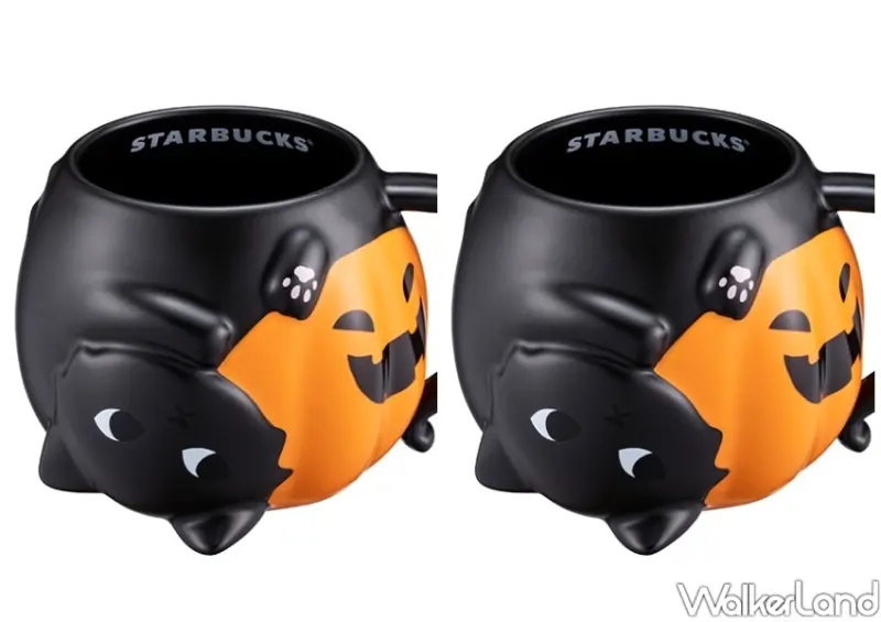 星巴克萬聖節「南瓜派飲品、黑貓馬克杯」 / WalkerLand窩客島整理提供 未經許可不可轉載