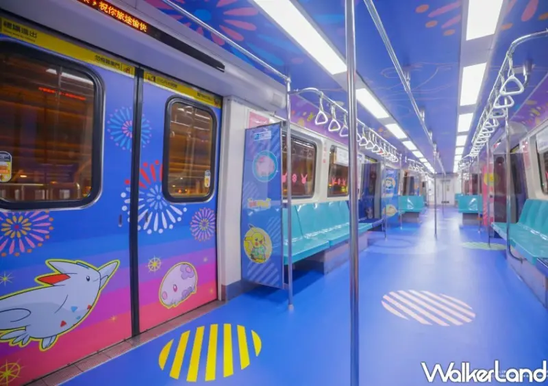 台北捷運皮卡丘彩繪列車 / WalkerLand窩客島整理提供 未經許可不可轉載