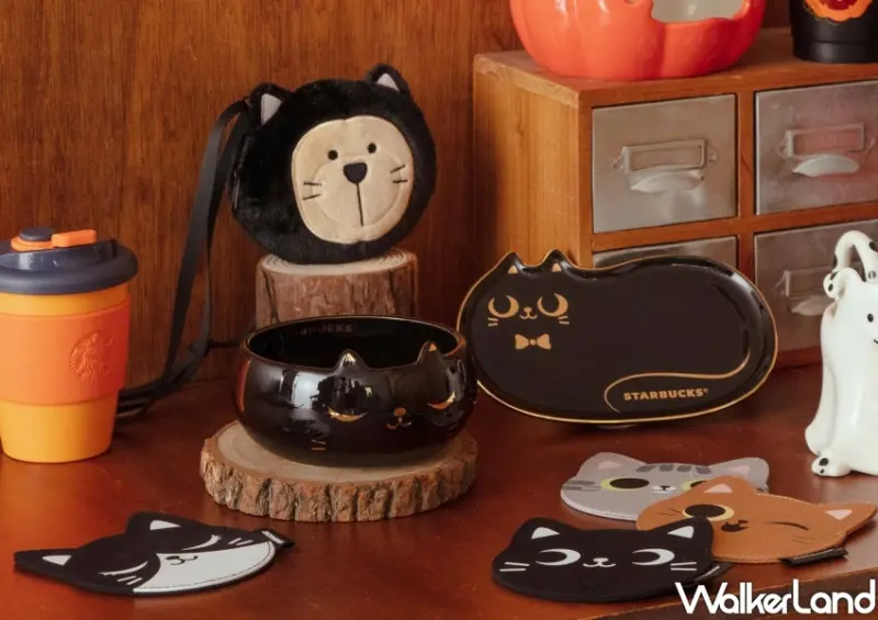 星巴克萬聖節「南瓜派飲品、黑貓馬克杯」 / WalkerLand窩客島整理提供 未經許可不可轉載