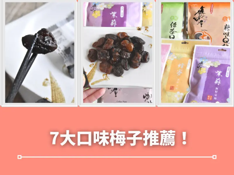 梅子推薦 — 無籽、多口味，嘉義梅問屋7大口味梅子推薦給你！