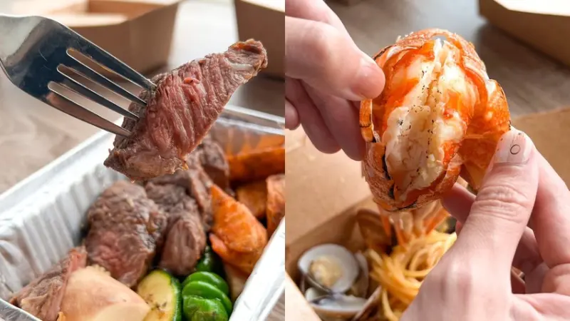 超大隻龍蝦義大利麵！「意享美式廚房」純正美式餐點，碳烤無骨牛小排、酥香軟殼蟹堡大份量吃得超滿足！