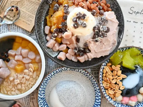 山裏山外｜台中人氣冰品、甜湯專賣店，手工熬煮，配料超過20種，料多實在，學生們大讚CP值超高～