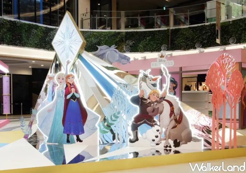 MITSUI OUTLET PARK迪士尼公主主題燈飾、快閃店 / WalkerLand窩客島整理提供 未經許可，不得轉載