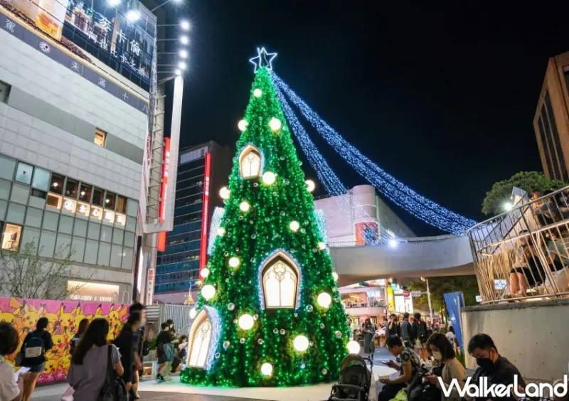 中山站耶誕「心中山線形公園」 / WalkerLand窩客島整理提供 未經許可不可轉載