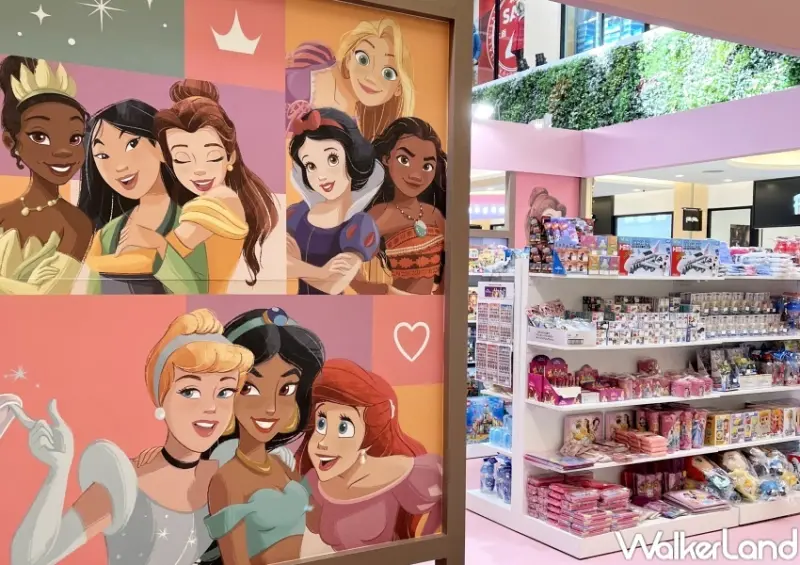 MITSUI OUTLET PARK迪士尼公主主題燈飾、快閃店 / WalkerLand窩客島整理提供 未經許可，不得轉載
