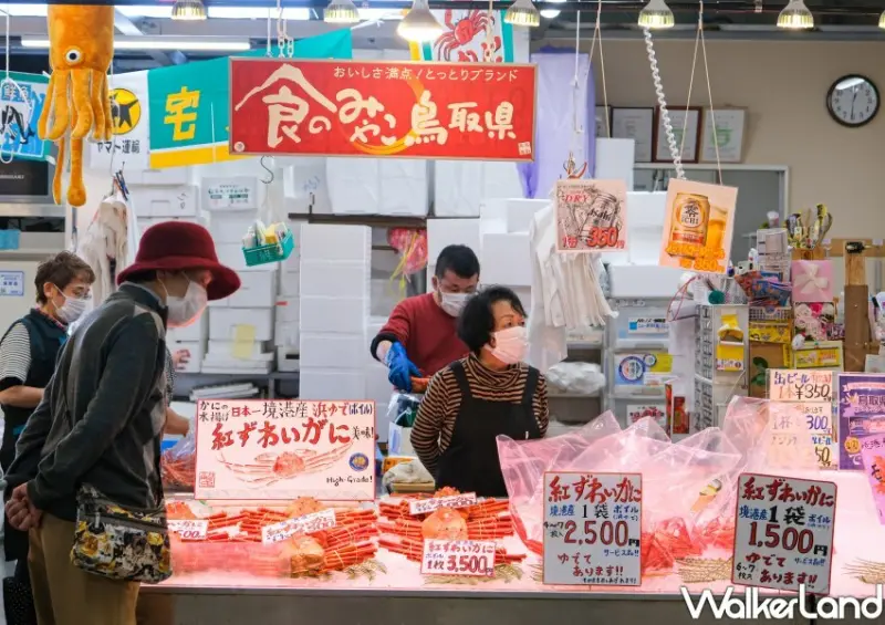 日本旅遊「鳥取境港水產直賣中心」 / WalkerLand窩客島整理提供 未經許可不可轉載