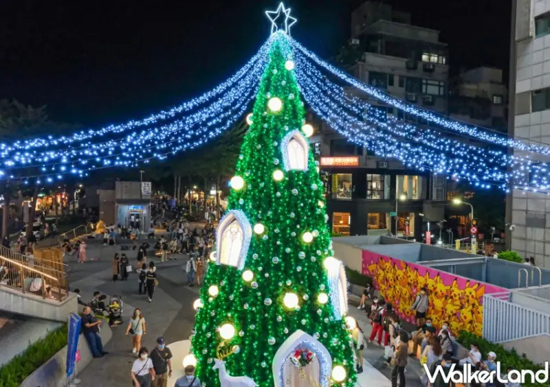 中山站耶誕「心中山線形公園」 / WalkerLand窩客島整理提供 未經許可不可轉載