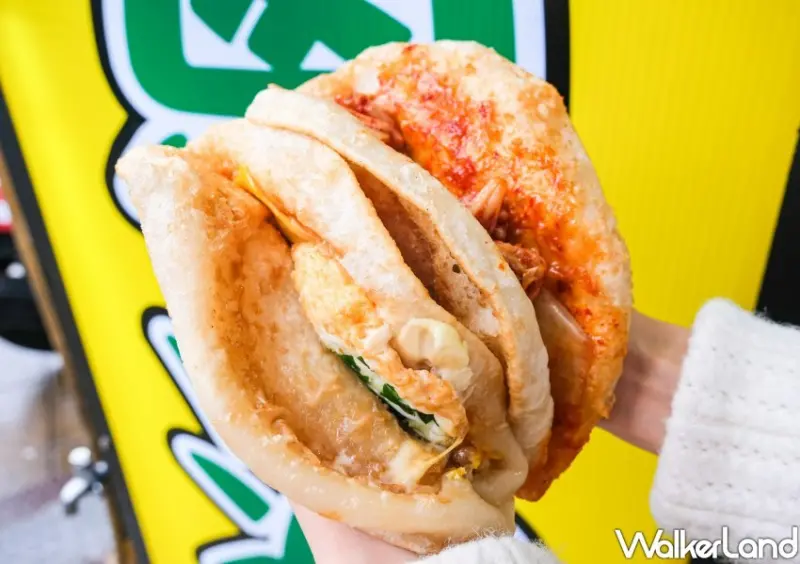 ▲北投在地人氣台式小吃「北投炸蛋蔥油餅」插旗永和 / WalkerLand窩客島 鄭雅之 拍攝