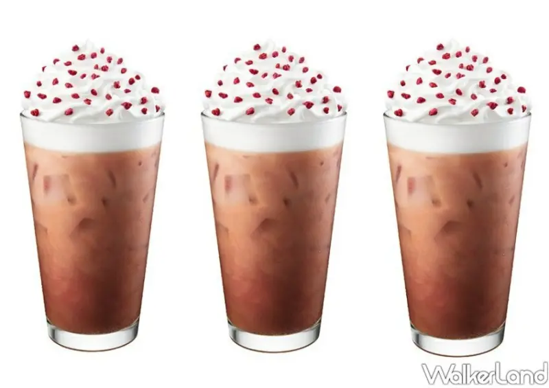星巴克紅絲絨燕麥奶那堤、紅絲絨燕麥奶星冰樂/ WalkerLand窩客島整理提供 未經許可不可轉載