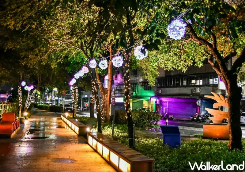 新莊中港大排、蘆洲鴨母港溝耶誕燈飾 / WalkerLand窩客島整理提供 未經許可不可轉載