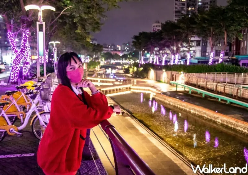 新莊中港大排、蘆洲鴨母港溝耶誕燈飾 / WalkerLand窩客島整理提供 未經許可不可轉載