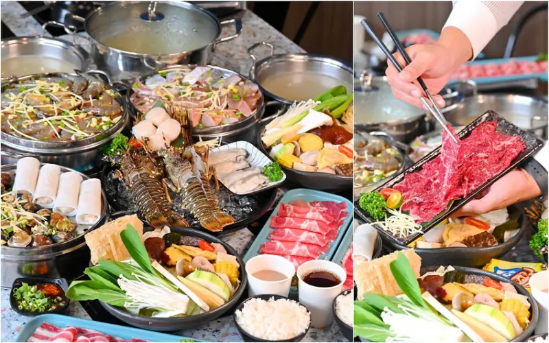 隱藏台中海線網評4.9超高分激推 高CP值蒸氣鍋10種海鮮+4厚切肉+雜炊吃超飽_絕品鮮鍋梧棲