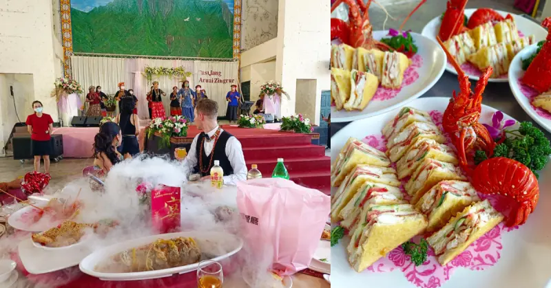 【屏東辦桌】潮州聞香閣宴會餐廳│80桌澎湃海陸辦桌菜│屏東專業外燴流水席推薦│龍蝦三明治.櫻花蝦米糕.蒜蓉海大蝦