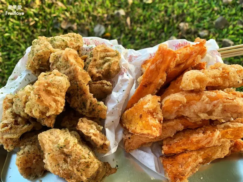 皮薄酥脆多汁杏鮑菇 、鬆軟綿密紅地瓜薯條