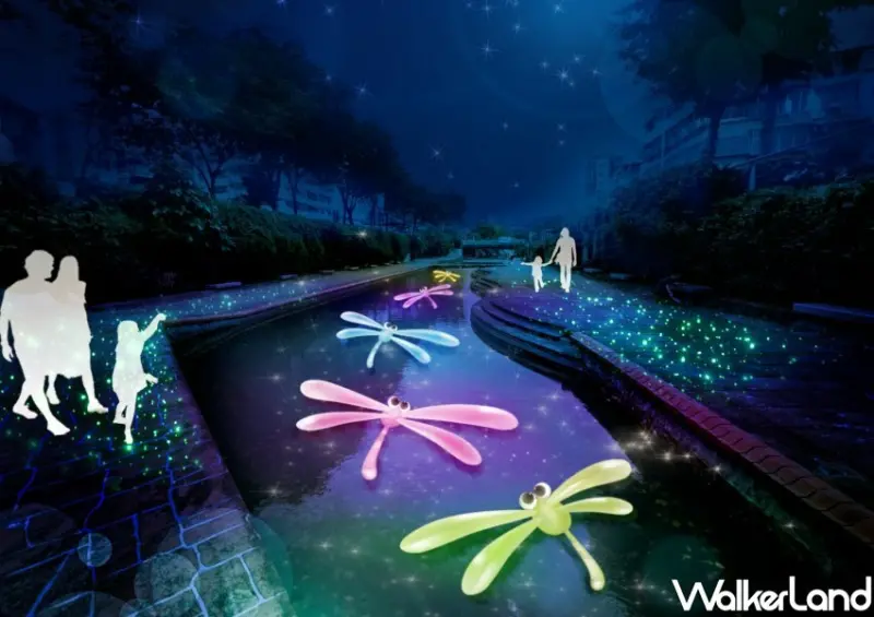 2023新莊中港大排光雕展 / WalkerLand窩客島整理提供 未經許可不可轉載