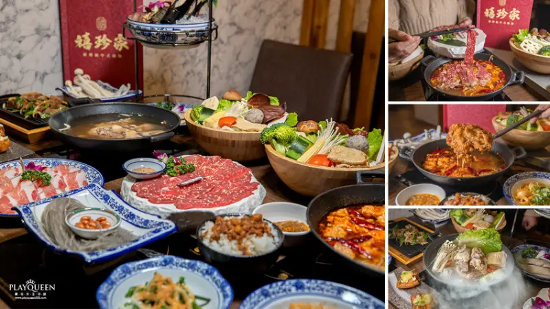  禧珍家|手切台灣溫體牛豪華宮廷風火鍋，雙人海陸套餐生熟食雙重享受食，高CP值台中南屯美食推薦