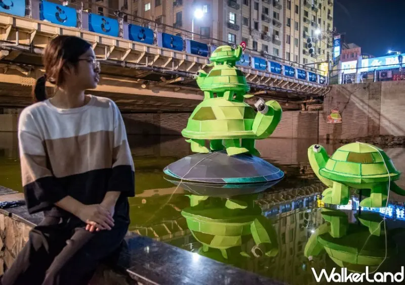 2023新莊中港大排「EyE 在中港」睛彩光雕/ WalkerLand窩客島整理提供 未經許可不可轉載