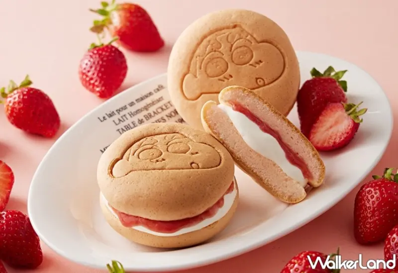 小新草莓雲朵燒、小丸子草莓綜合果茶！7-Eleven日本卡通聯名新品「蠟筆小新草莓雲朵燒、櫻桃小丸子草莓綜合果茶」，草莓季限定開吃。