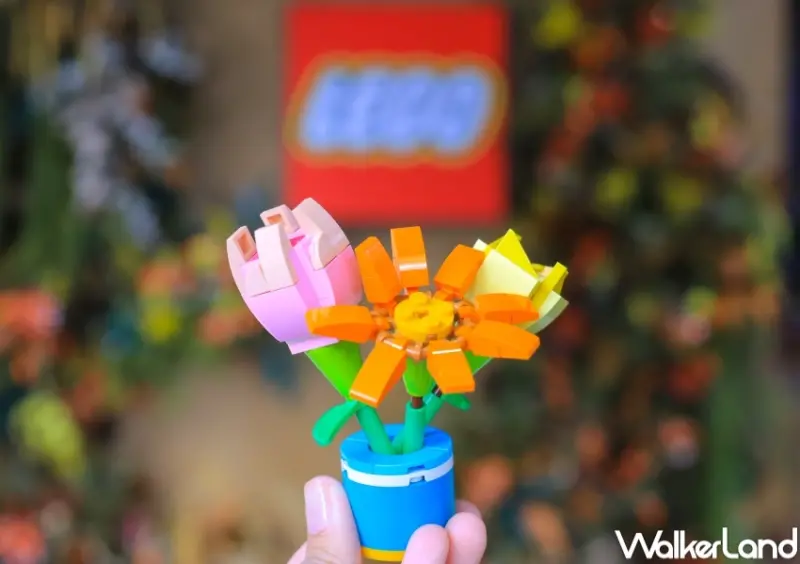樂高「花」現愛咖啡屋 / WalkerLand窩客島提供 未經許可，不得轉載