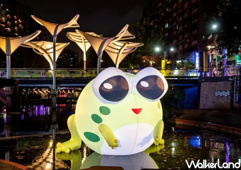 2023新莊中港大排「EyE 在中港」睛彩光雕/ WalkerLand窩客島整理提供 未經許可不可轉載