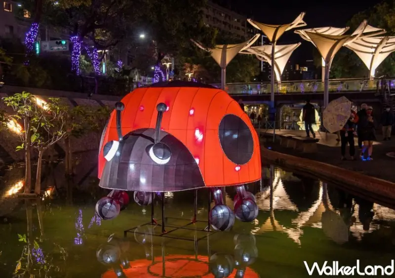 2023新莊中港大排「EyE 在中港」睛彩光雕/ WalkerLand窩客島整理提供 未經許可不可轉載