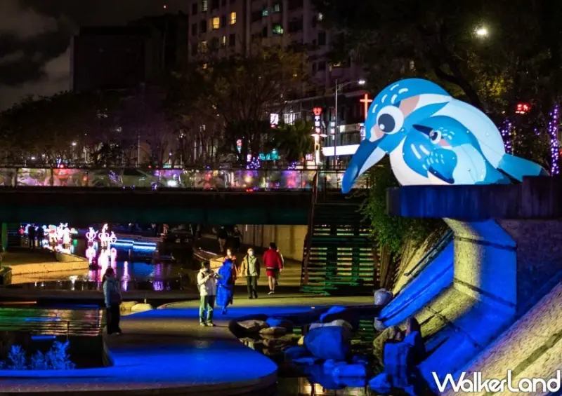 2023新莊中港大排「EyE 在中港」睛彩光雕/ WalkerLand窩客島整理提供 未經許可不可轉載