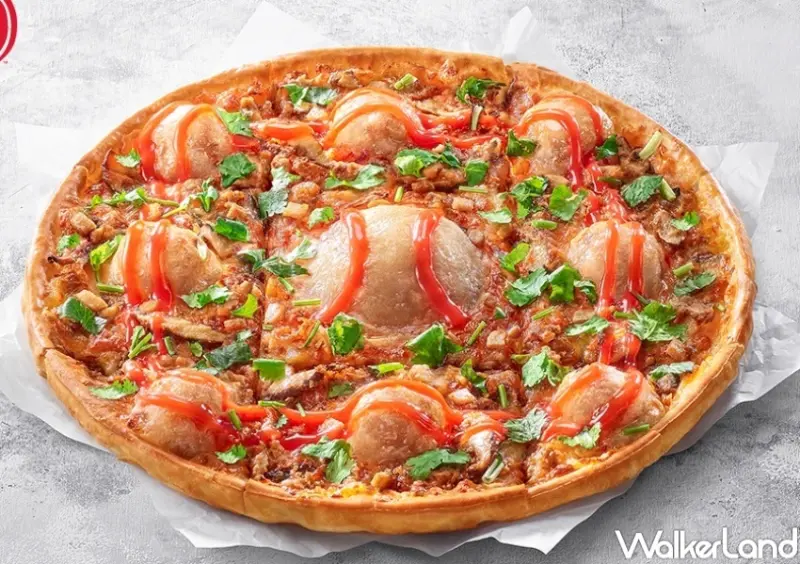 必勝客 呷霸王紅糟肉圓比薩 / WalkerLand窩客島整理提供 未經許可，不得轉載