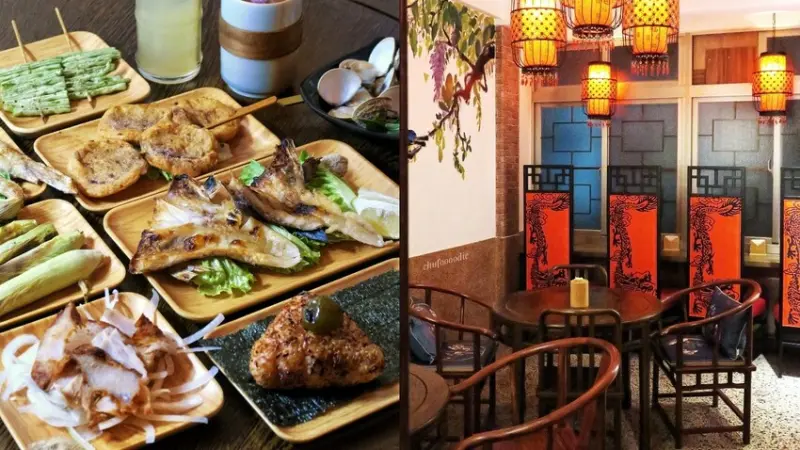 杏花村Dinner&Bistro-巷弄美食深夜食堂台南燒烤居酒屋~花前月下具深韻的中式古風調酒~有包廂座位空間的台南餐酒館也有吧檯座位可選擇