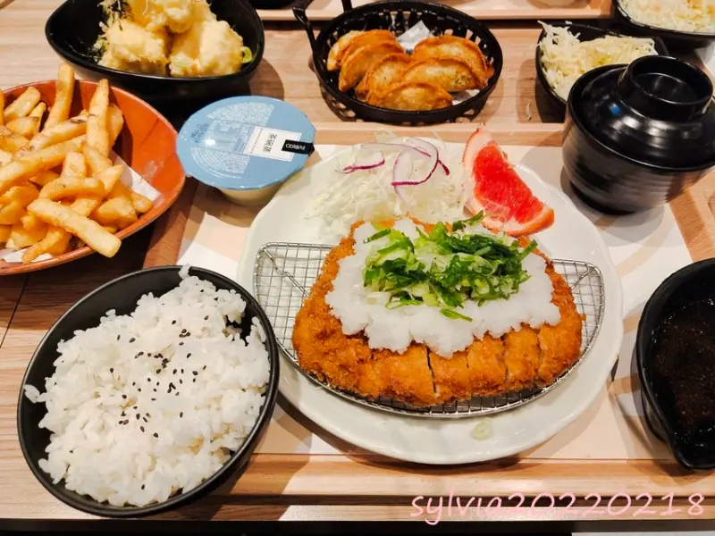 定食8，柚香厚切豬排(2022食記)