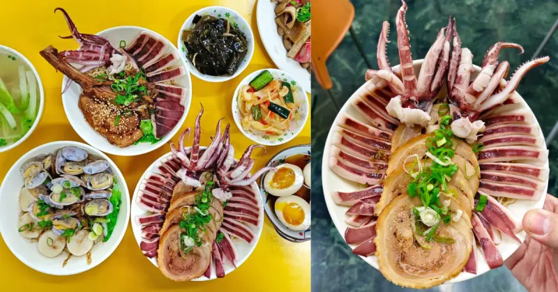 台南美食【天天意麵】超浮誇海鮮意麵/豬戰斧叉燒意麵│特製超Q麵條│老饕必吃隱藏版鴨掌│不加味精天天吃也不膩│台南北區麵店