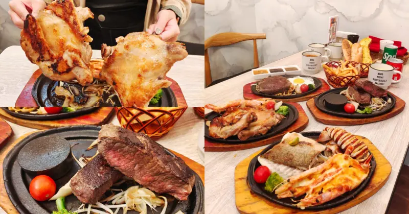 【台南美食】鬥牛士石燒牛排focus全新改裝開幕│必點大胃王三部曲│超值海陸排餐附蒜包/薯條/沙拉│湯品/飲料/冰淇淋吃到飽