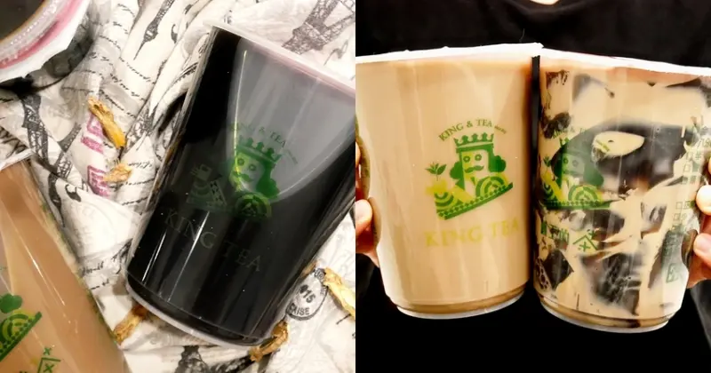 整杯手作仙草凍裝滿的爆料仙草奶凍必須來一杯，喝完直接飽一餐真的不誇張，熱熱喝有類似燒仙草的口感好令人驚喜-國王的茶