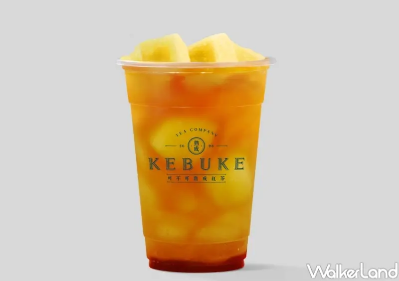 可不可新品「鳳梨波登茶」 / WalkerLand窩客島整理提供 未經許可，不得轉載