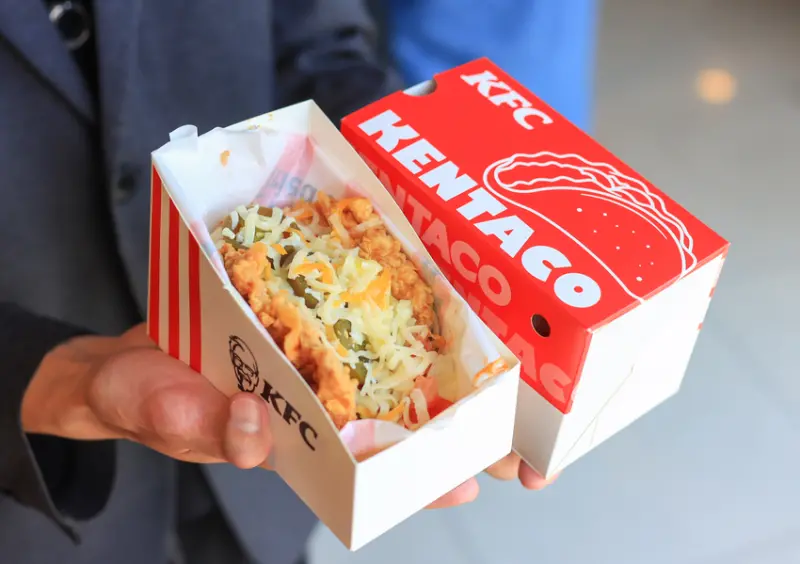 肯德基新品 超級塔可 / WalkerLand窩客島提供 未經許可，不得轉載