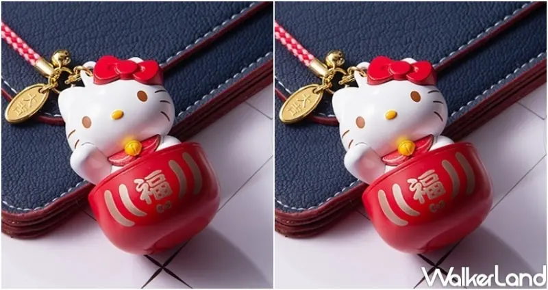 HELLO KITTY招財達摩3D造型悠遊卡 / WalkerLand窩客島整理提供 未經許可，不得轉載