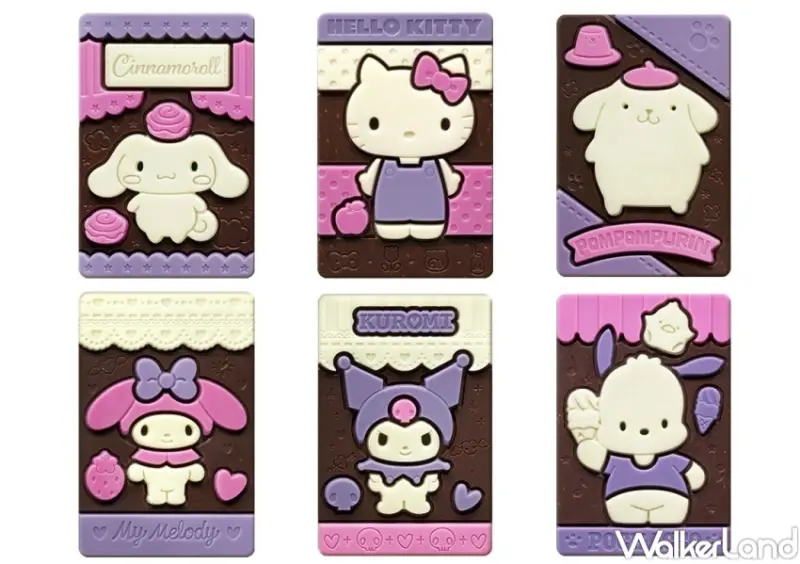 萬代三麗鷗巧克力 / WalkerLand窩客島整理提供 未經許可，不得轉載