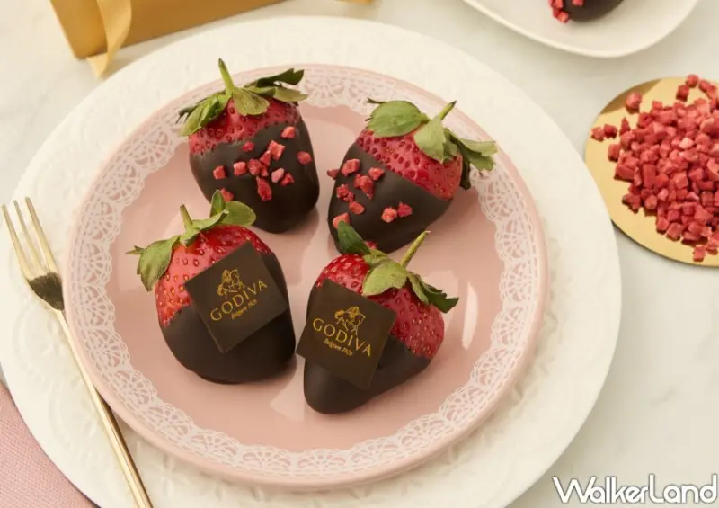 GODIVA手製草莓巧克力 / WalkerLand窩客島整理提供 未經許可不可轉載
