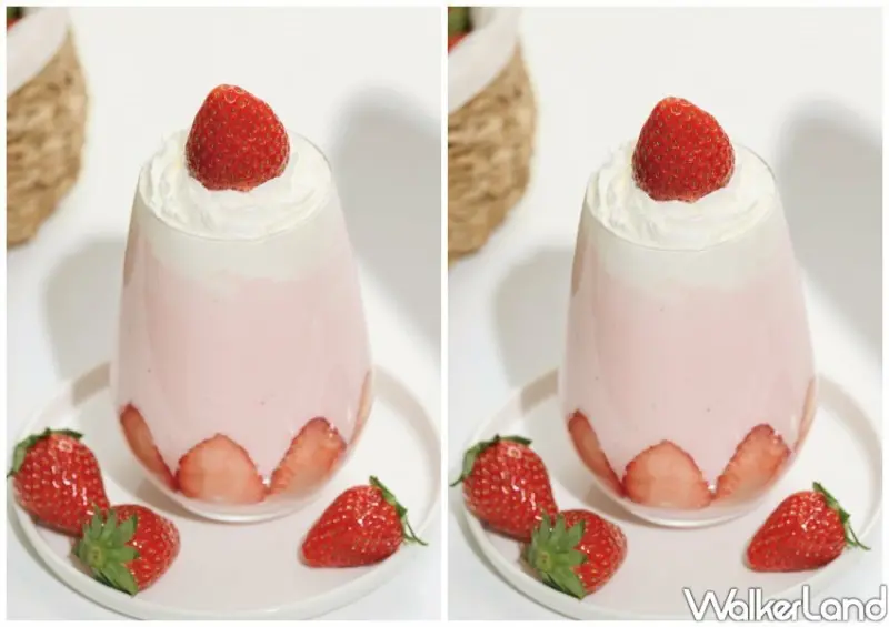 gelato pique café「春摘草莓鮮奶油可麗餅」 / WalkerLand窩客島整理提供 未經許可不可轉載