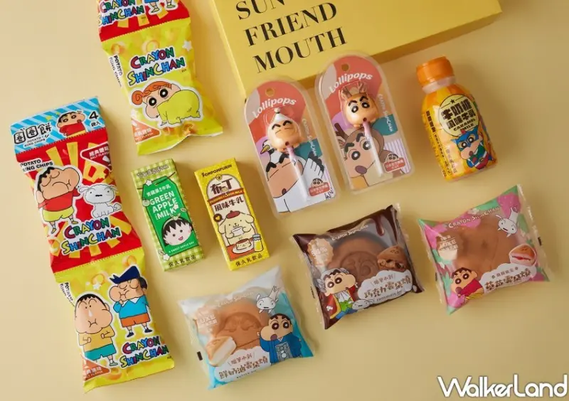 7-Eleven蠟筆小新、櫻桃小丸子、布丁狗零食飲品/ WalkerLand窩客島整理提供 未經同意不可轉載